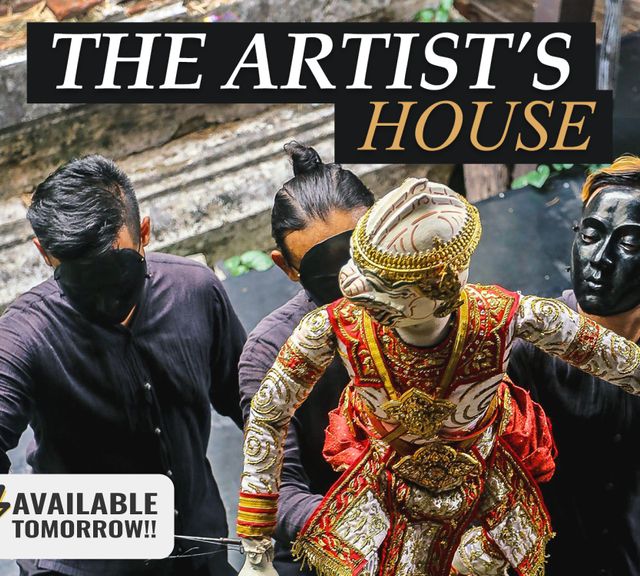 Authentic Thai Puppet Show at the Artist's House by the Canal